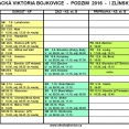 Rozpis utkání všech týmů SK SV Bojkovice - podzim 2016