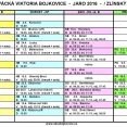 Rozpis utkání všech týmů SK SV Bojkovice - jaro 2016