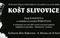 Košt slivovice - sobota 4.3.2017 od 16.00 Kulturní dům Bojkovice