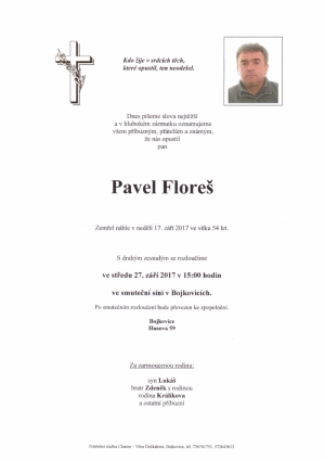 Rozloučení s Pavlem Florešem