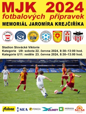 Memoriál Jaromíra Krejčiříka kat. U9 a U11 o víkendu 22.-23.6.